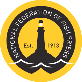 A logo for the national federation of fish fries