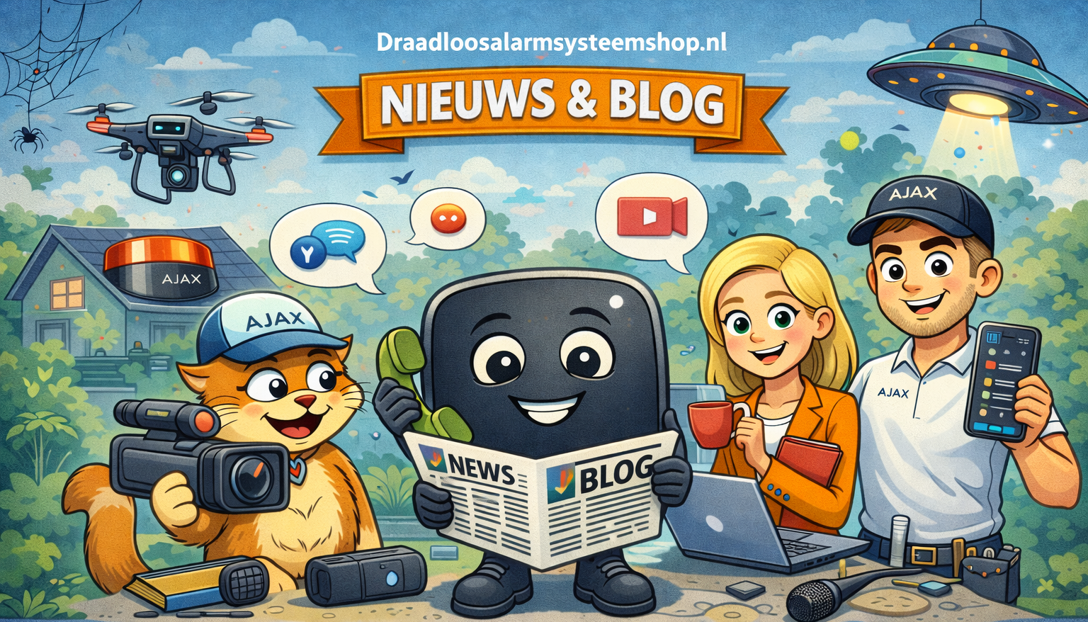 AJAX Blog & Nieuws bij Draadloosalarmsysteemshop.nl