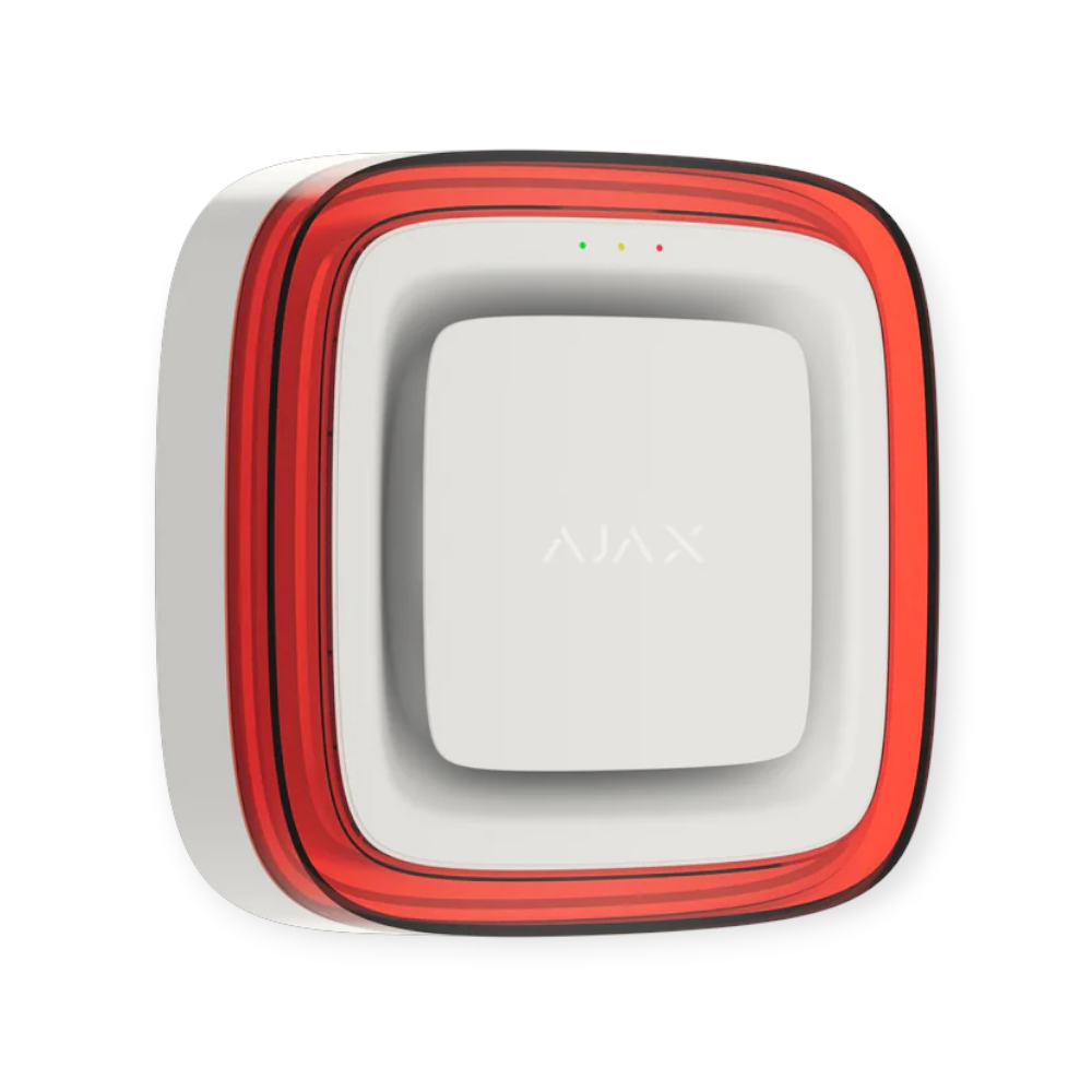 AJAX EN54 FireProtect met sirene en flitser rood zijkant