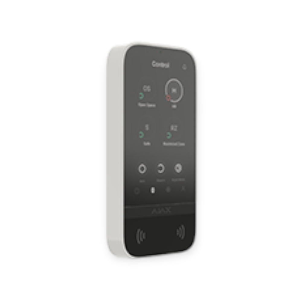 AJAX KeyPad draadloos touchscreen wit nieuw