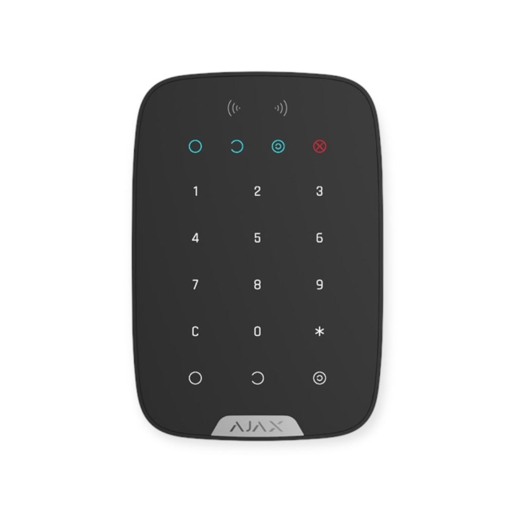 AJAX KeyPad plus draadloos bedienpaneel zwart