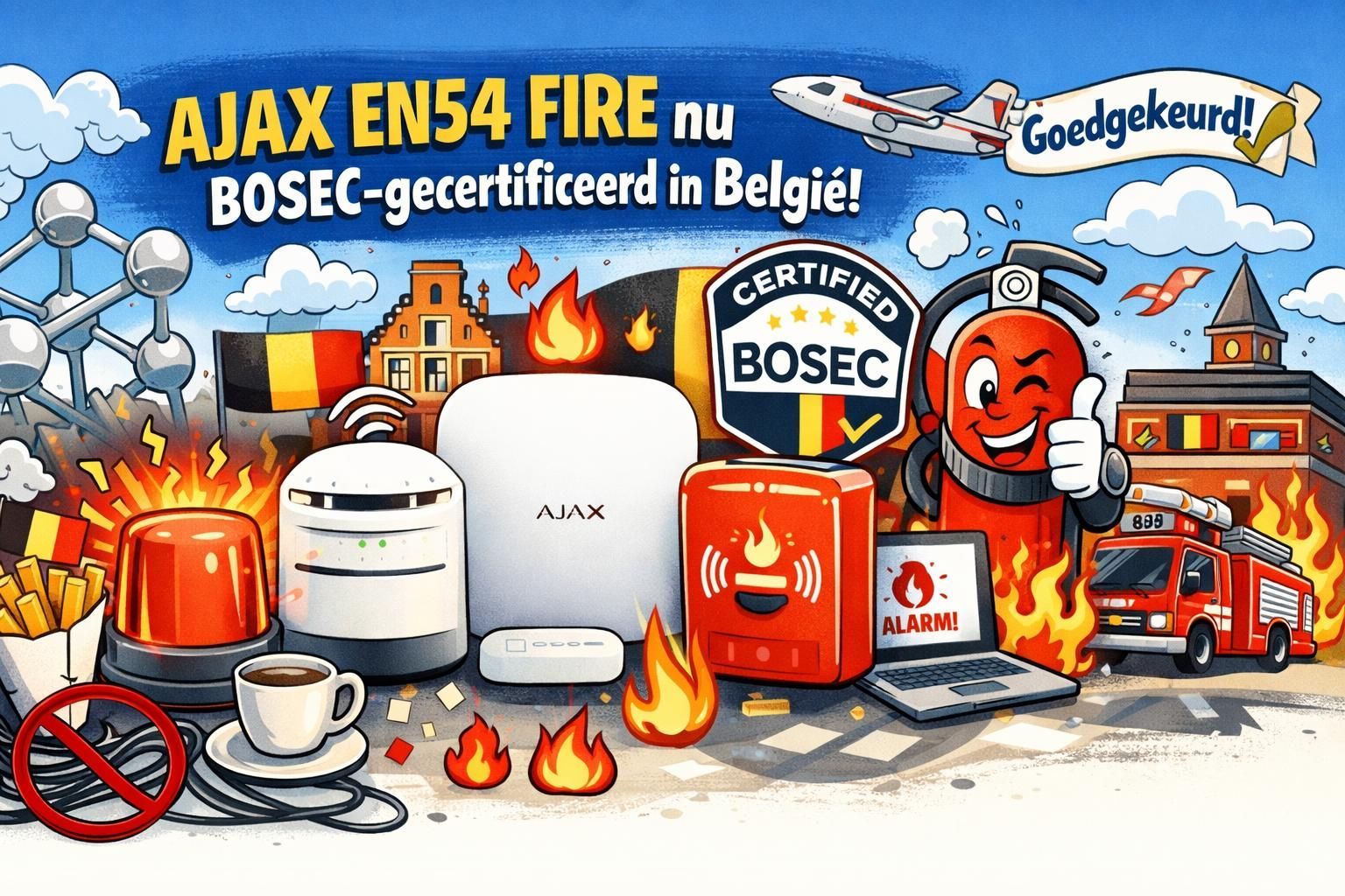 Brandveiligheid die Belgen laat glimlachen