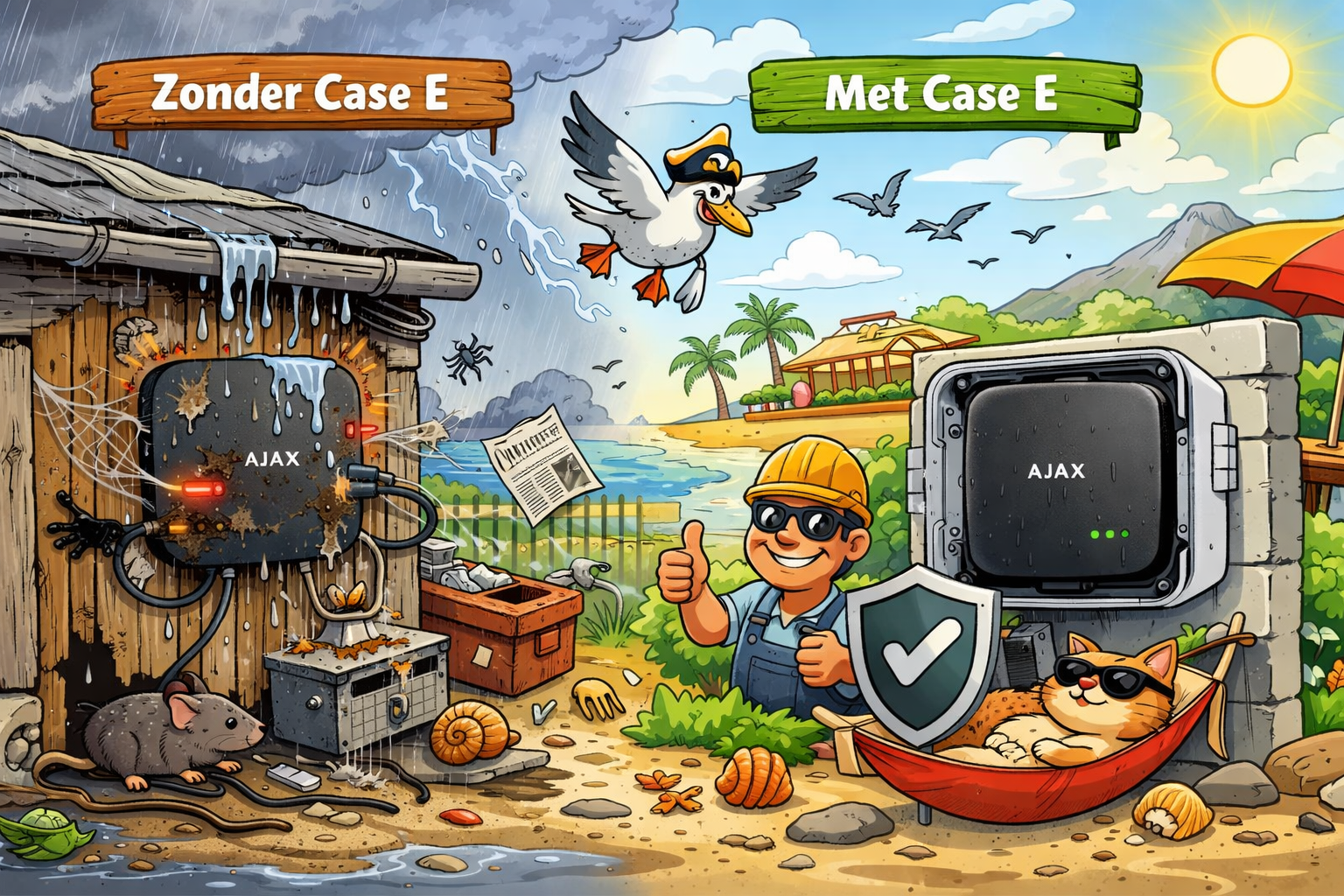 Nieuw van AJAX Systems Case E 395 mm waterdichte behuizing voor AJAX HUB