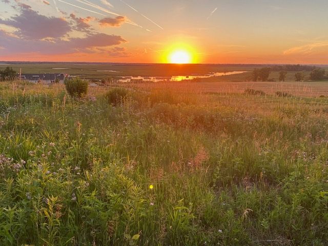 Horicon Marsh at sunset near Honeybee Inn in Wisconsin