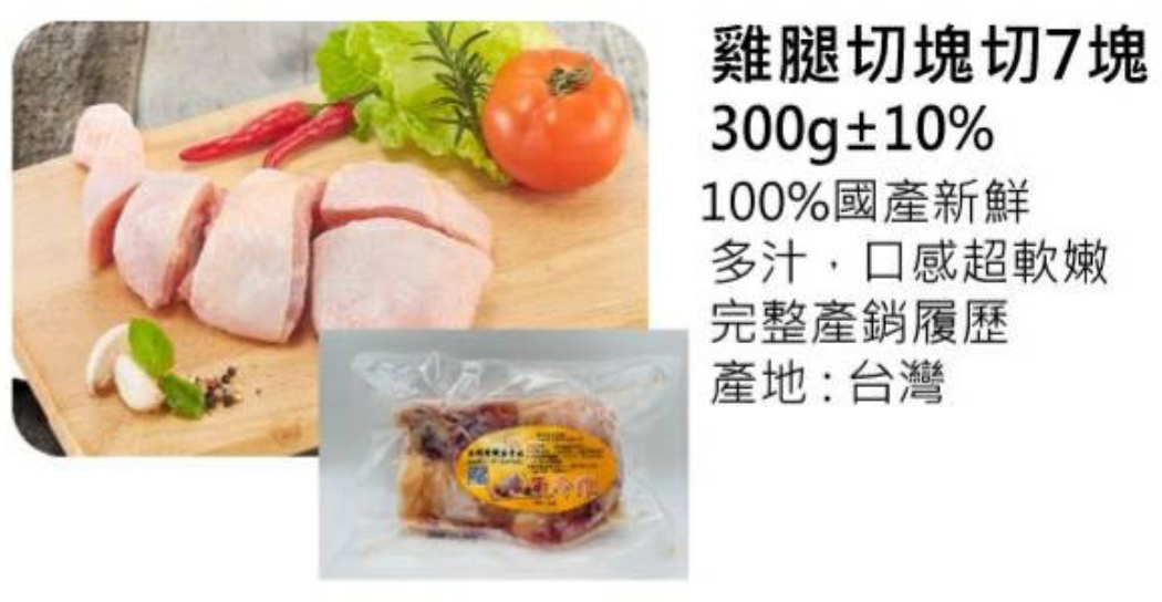 雞腿切丁