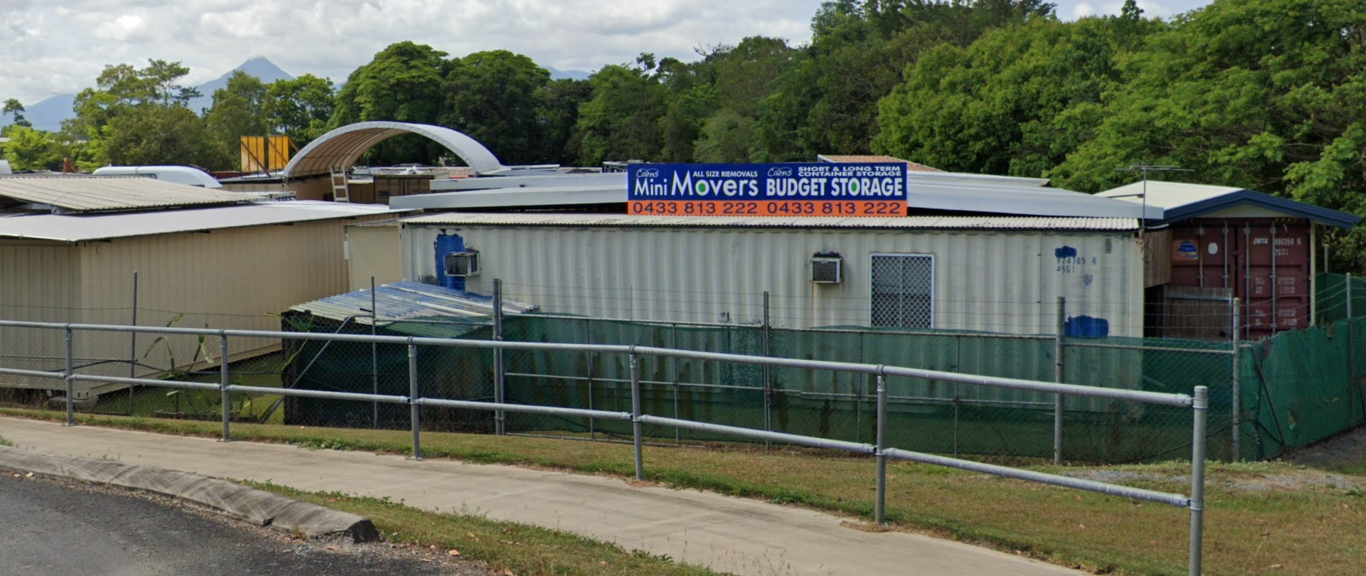 Red Shipping Container With Open Doors, Revealing Empty Interior — Cairns Budget Storage In Mount Sheridan, QLD