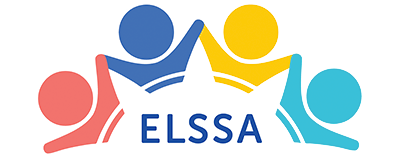 The elsa logo is a group of people holding hands.