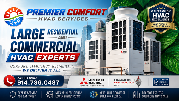 Premier Comfort HVAC Services and Repair. Serving Westchester, Connecticut, and the NY Metro Area 914.736.0487
