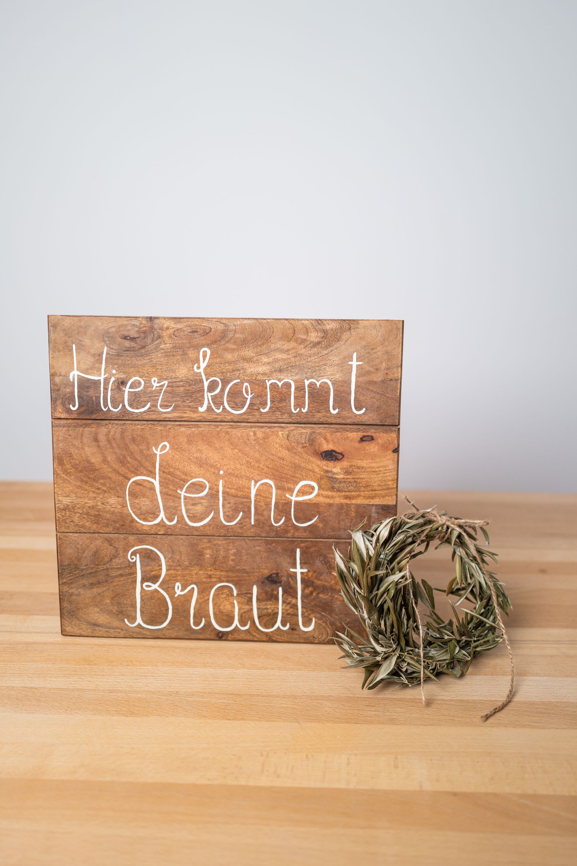 Holzschild