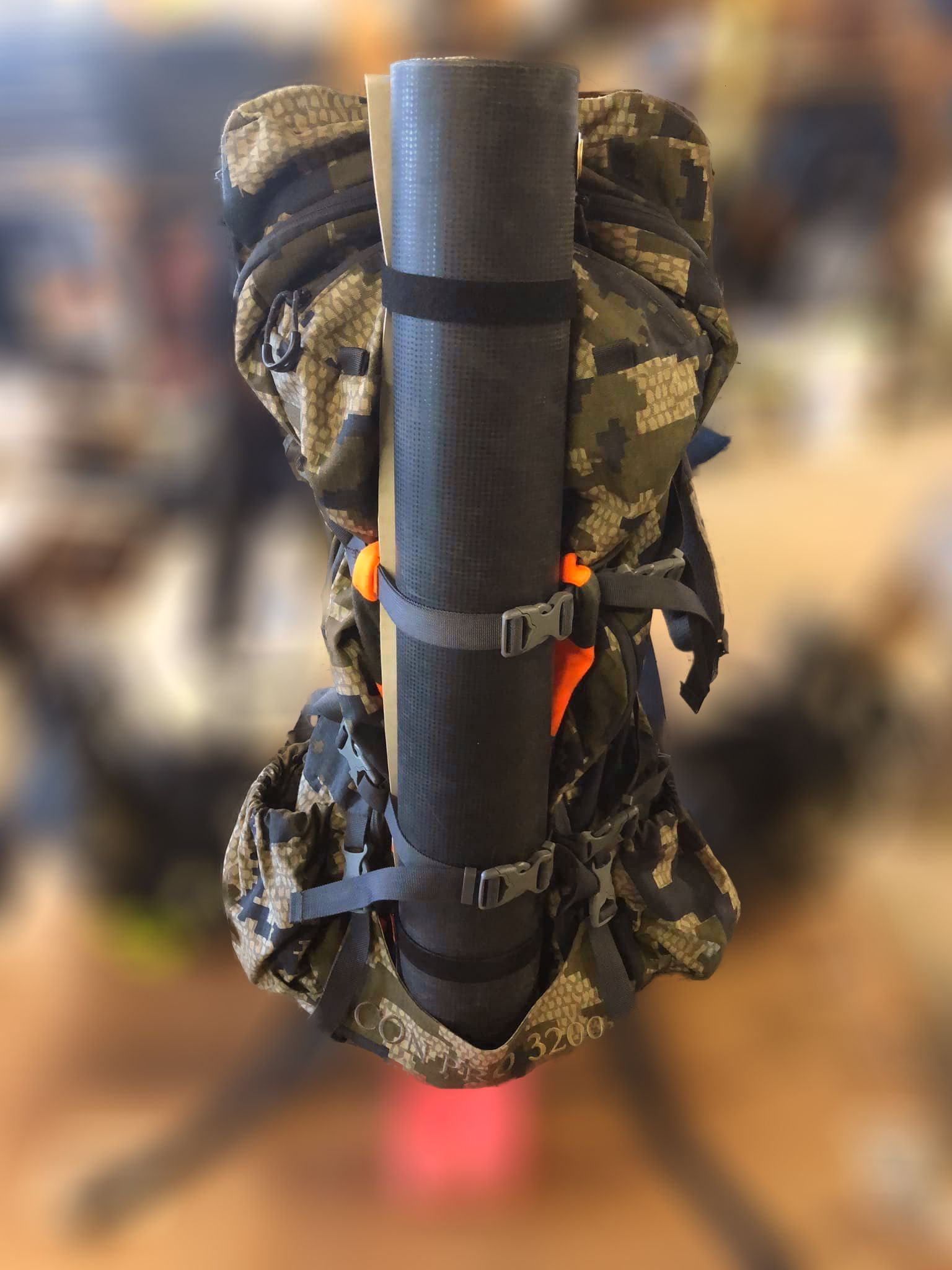 Hunting Backpack With Game Sled on the Back