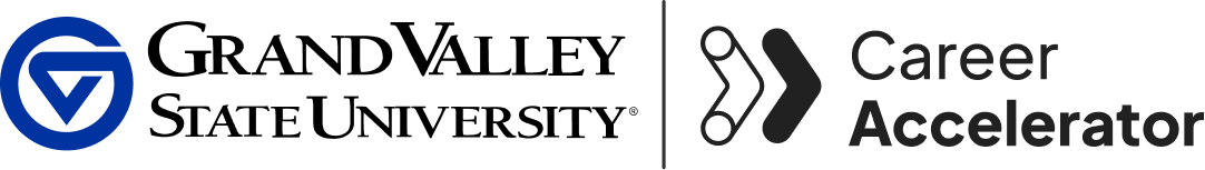 GVSU and the Career Accelerator logos