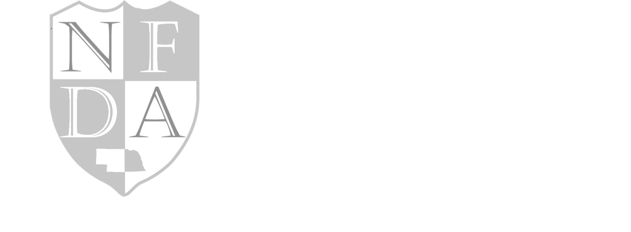 Gray shield logo with the letters N, F, D, and A in four quadrants.