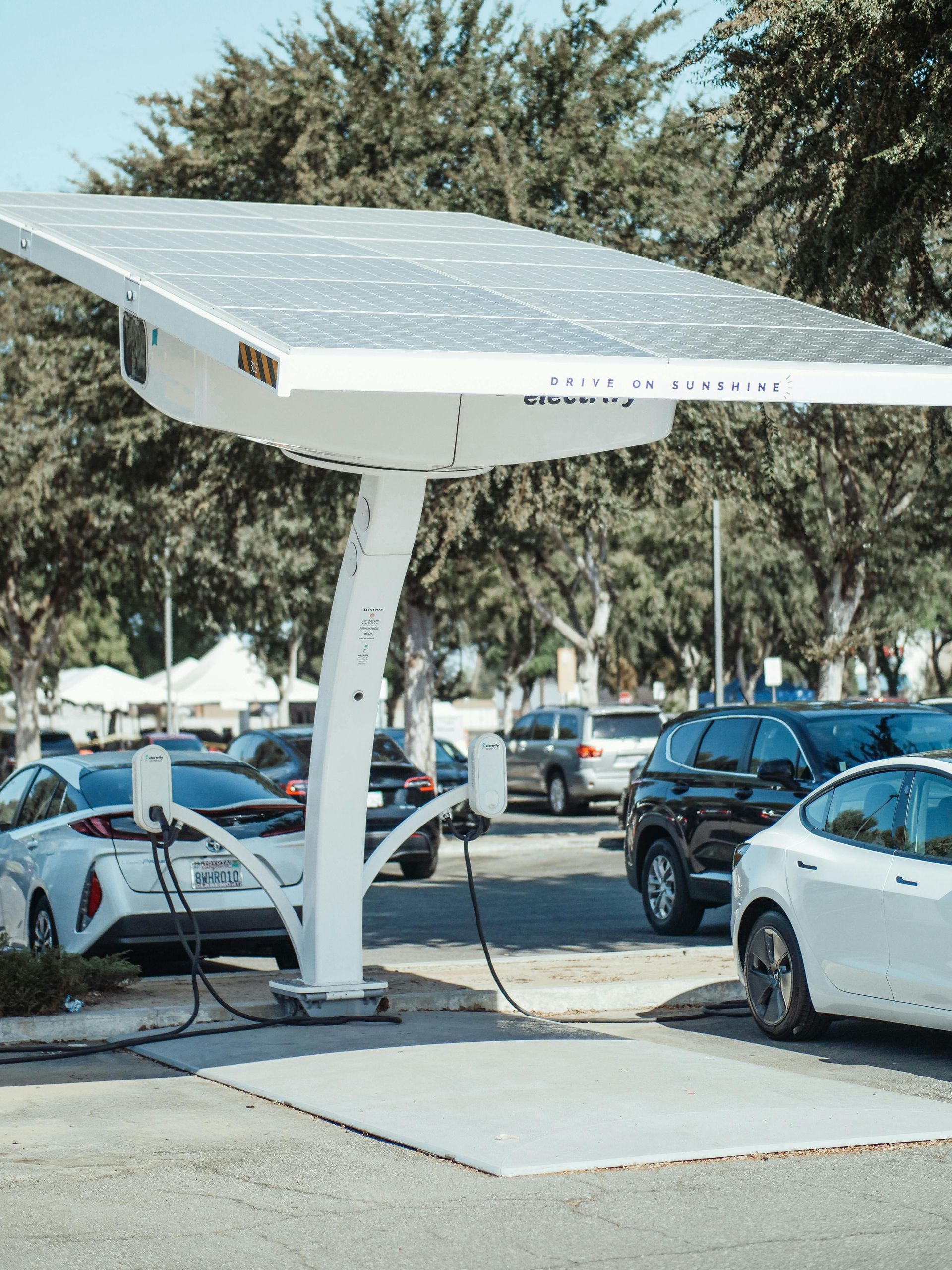 Electric Cars parked | Larsen Automotive Inc