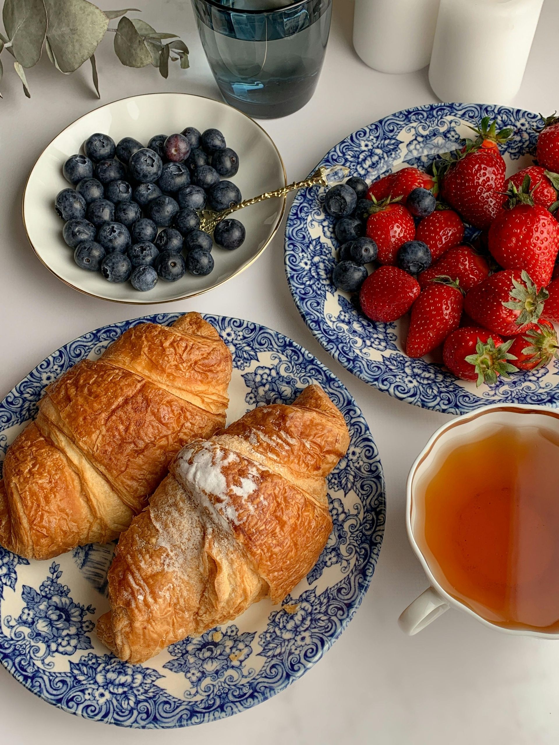 Croissants and berries