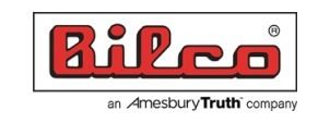 Red Bilco logo with the text "an AmesburyTruth company" below it inside a rectangular frame.