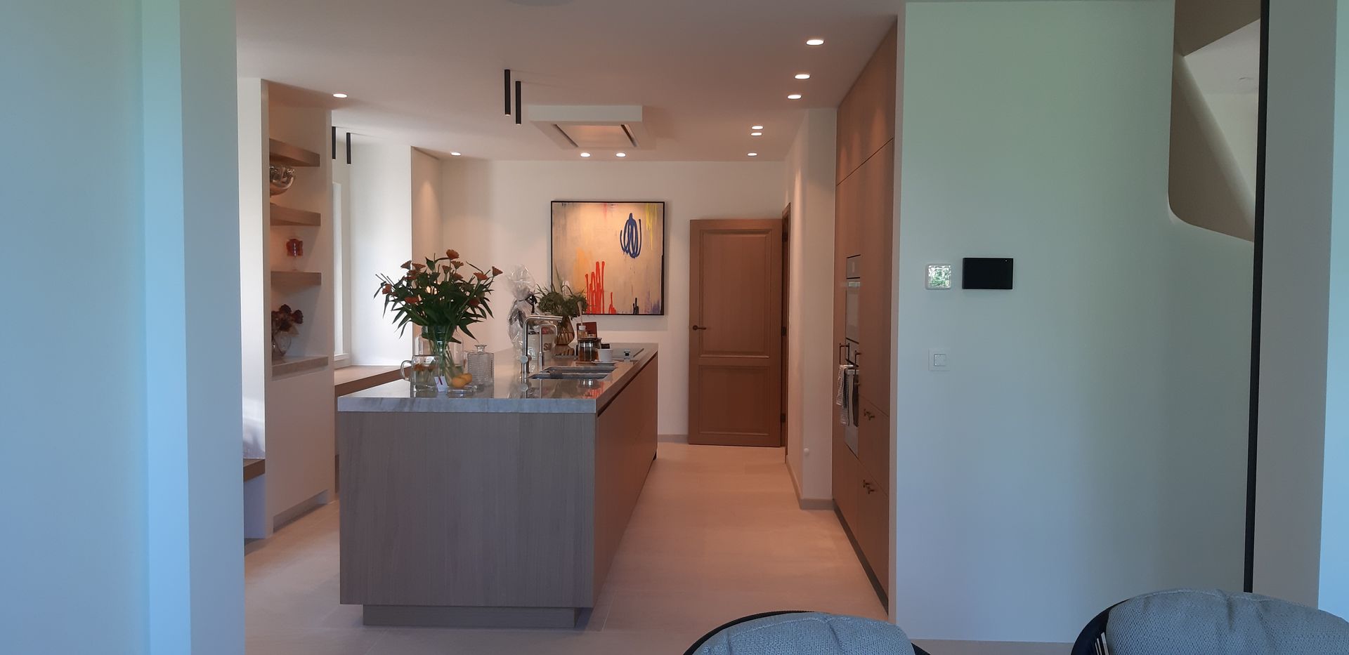 Inspiratie en Creatie kasten op maat  keuken eikfineer MDf geschilderd 