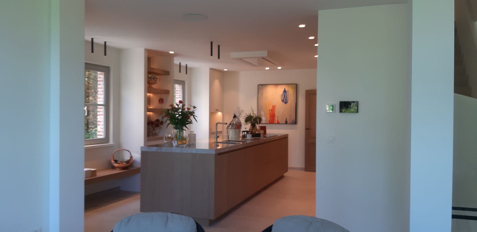 Inspiratie en Creatie kasten op maat  keuken eikfineer MDf geschilderd 