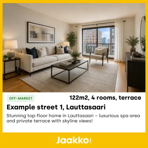 A Jaakko interest running as a social media ad