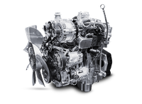 Industrial engine with exposed components and cooling fan on a white background | A & Z Auto Repair