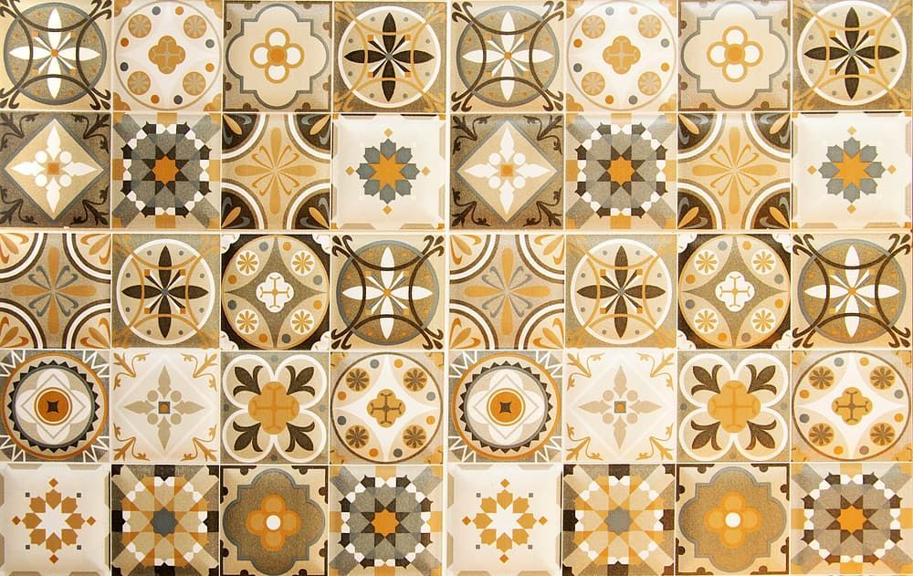 A Close Up of a Tile Wall With a Pattern on It — Tileflair in Mitchell, ACT