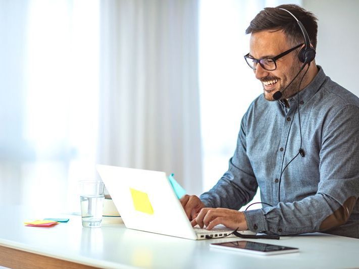 Working with Laptop