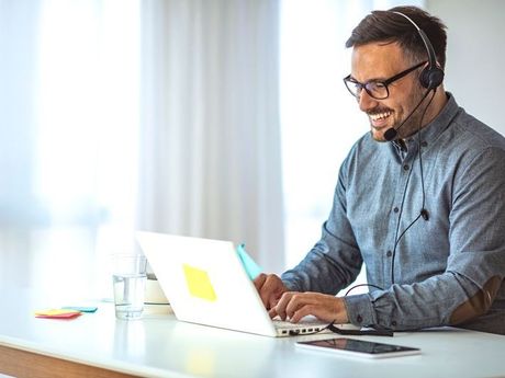Working with Laptop