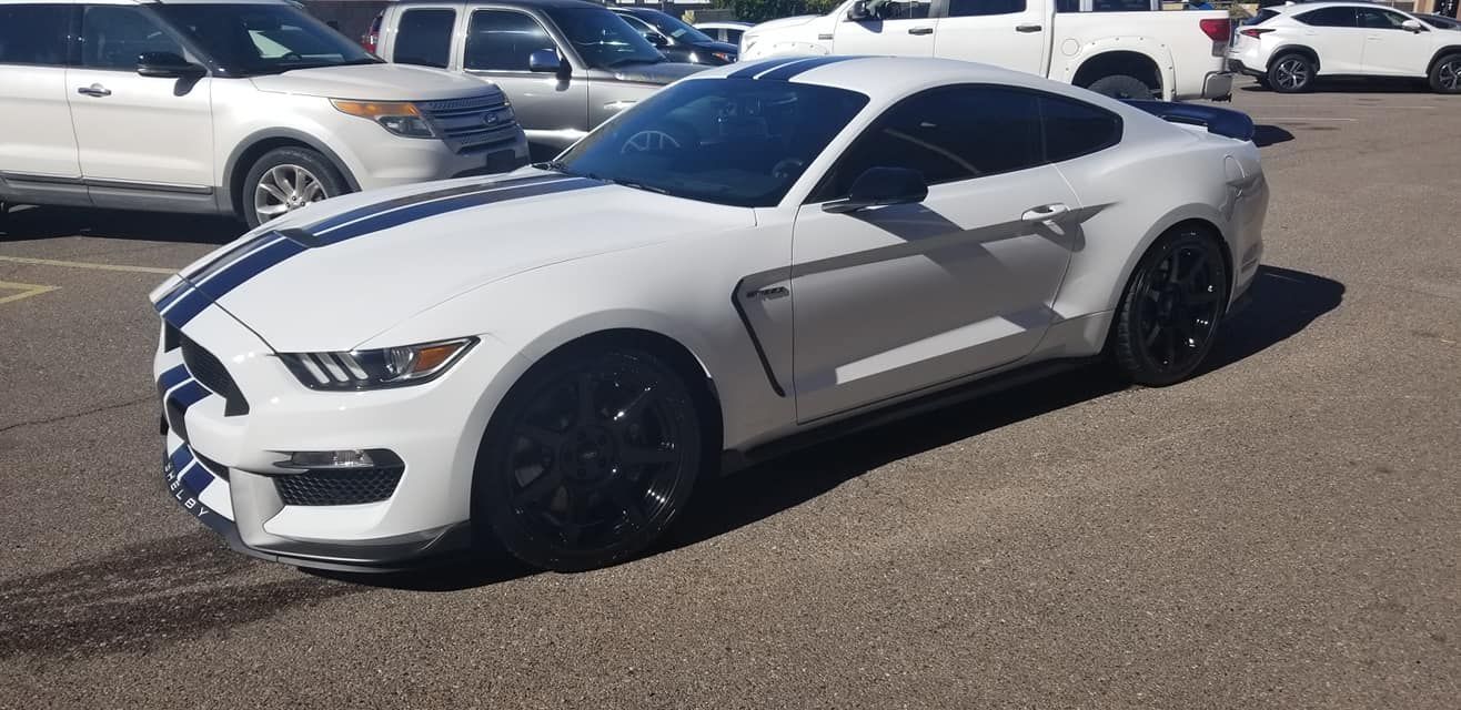 Finished Ford Mustang Shelby GT350 after ceramic coating service in Gilbert AZ