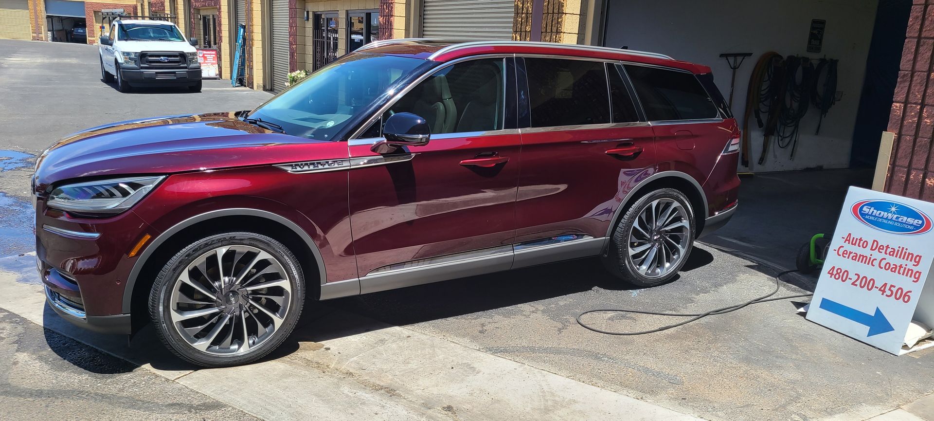 Finished vehicle after ceramic coating service in Gilbert AZ