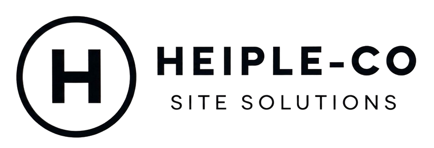 Heiple-Co Site Solutions logo with a black “H” in a circle and text on a white background