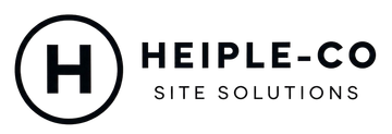 Heiple-Co Site Solutions logo with a black “H” in a circle and text on a white background