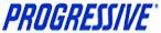 The word progressive is written in blue on a white background