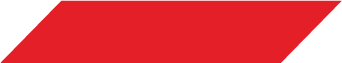 A red ribbon with a white border on a white background.