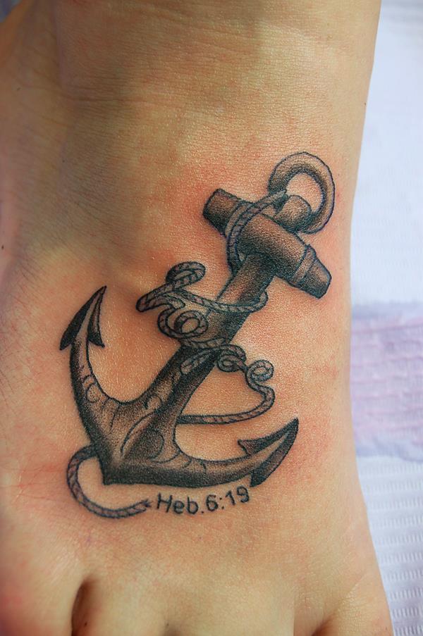 Anchor with rope tattoo — Little Rock, AR — Seventh Street Tattoos & Piercing