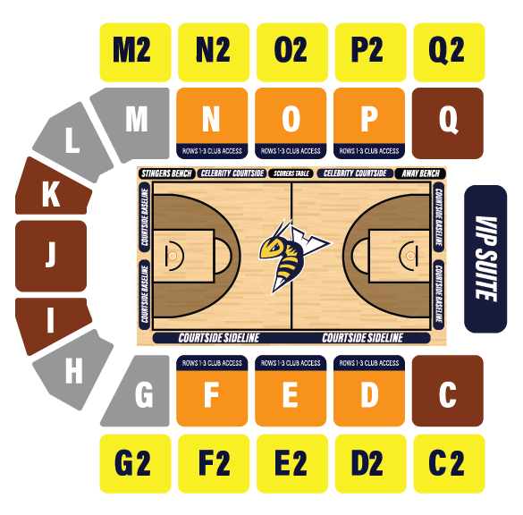 Edmonton Stingers Seating Map