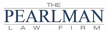 The Pearlman Law Firm logo in blue serif text on a white background.