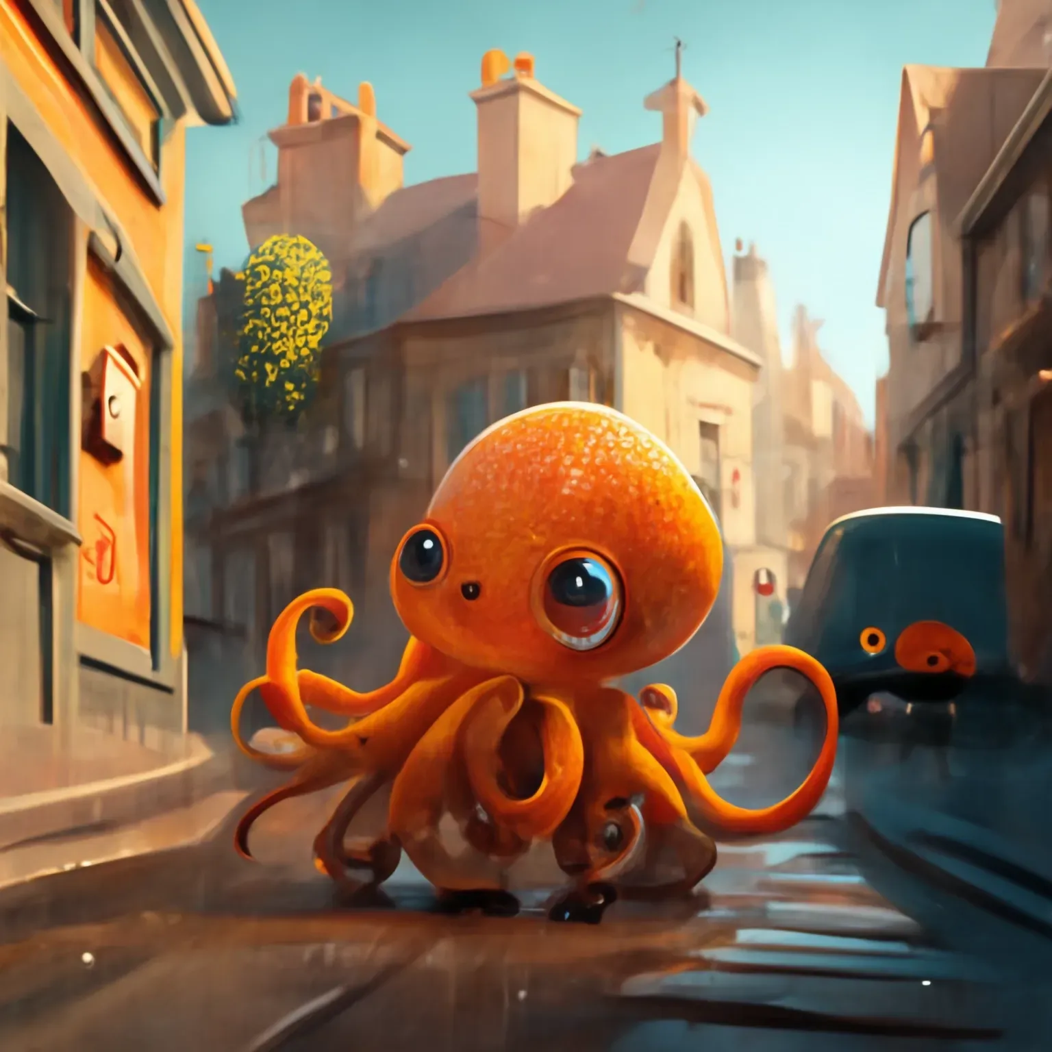 An Introverted Rich Octopus Traveling on Business with ADHD to Make Human Connections