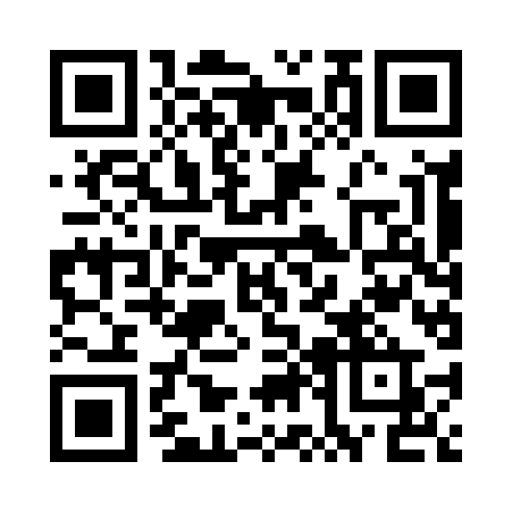 QR code with black and white squares.