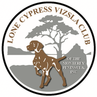 The logo for the lone cypress vizsla club of the monterey peninsula