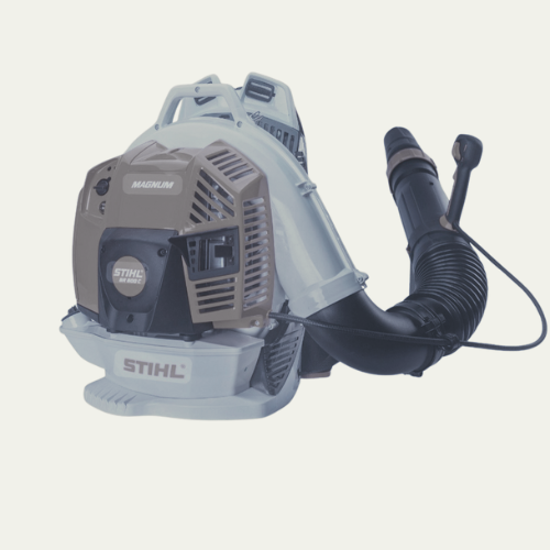 A stihl blower with a hose attached to it