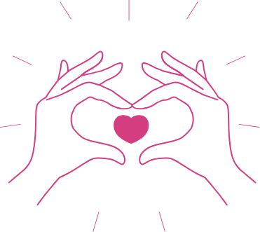 hands forming heart