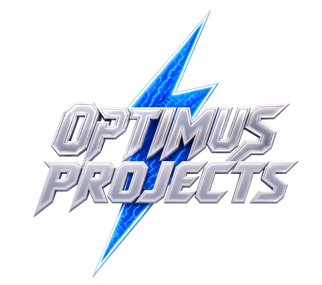 Blue lightning bolt logo with 