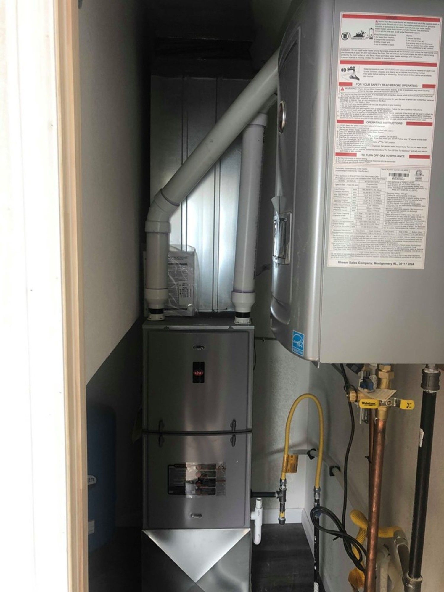 Furnace and water heater setup