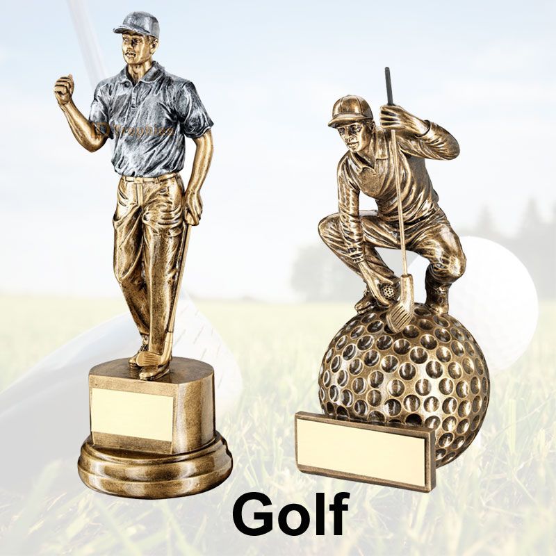 Golf Trophies & Medals for all Events & Budgets, Hole in One Trophies, Team Events, Stableford, Golf Trophies, Medals in Presentation Boxes or with Ribbons, Free Engraving