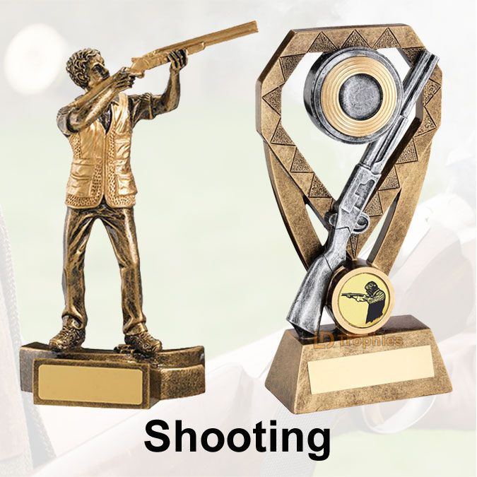 Shooting Trophies & Medals for all Events & Budgets, Clay Pigeon Trophies, Male & Female Shooting, Shooting Medals in Presentation Boxes or with Ribbons, Free Engraving