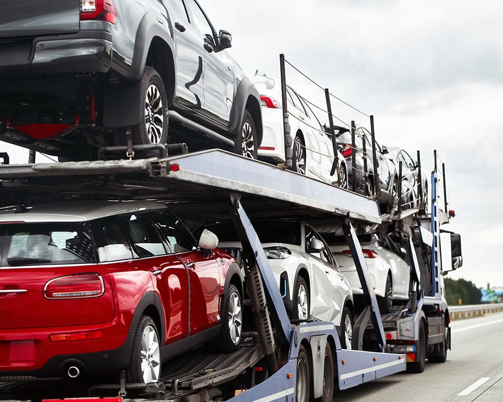 Tow Truck Carrying Cars