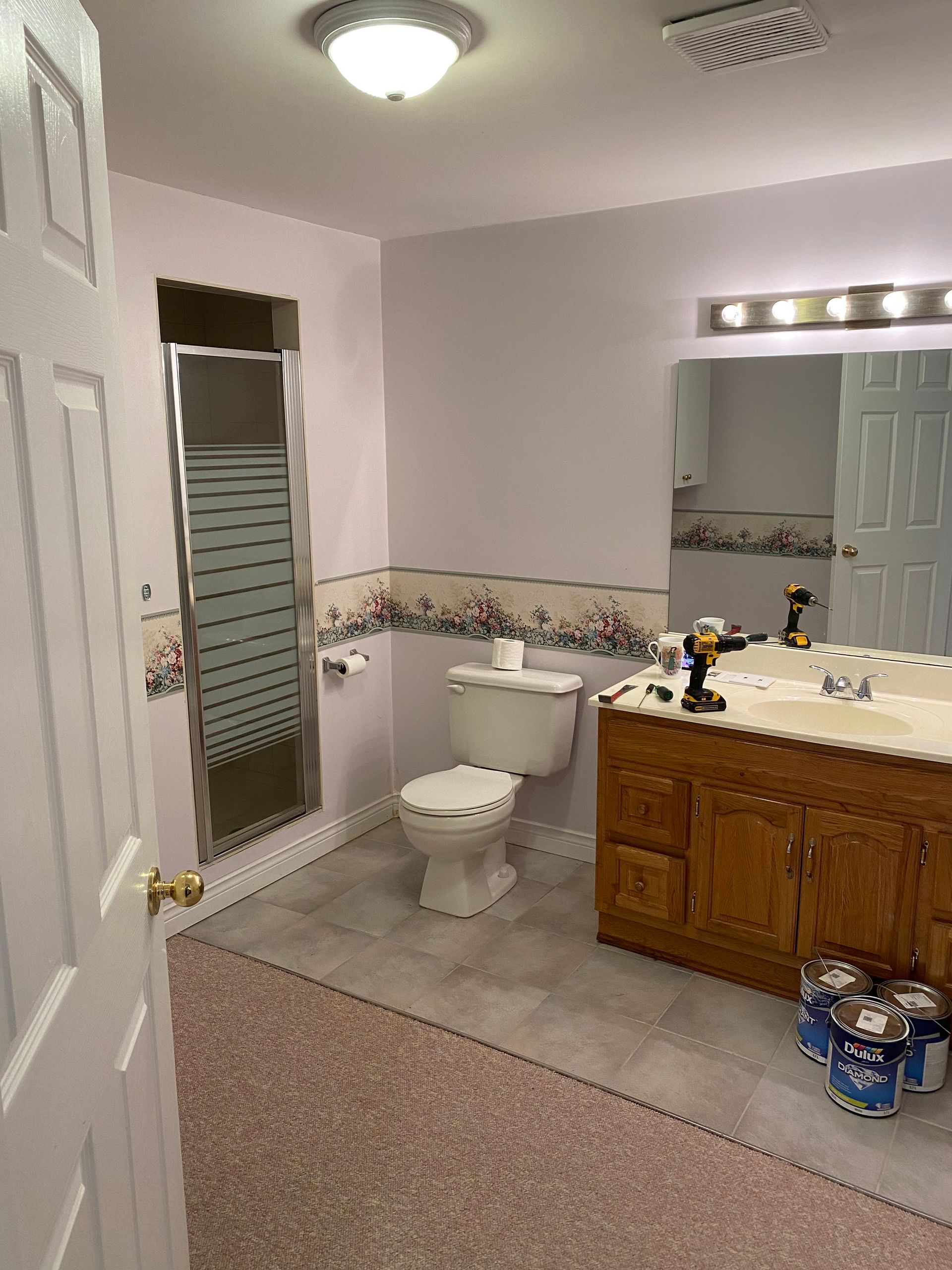 Before: Bathroom Painting
