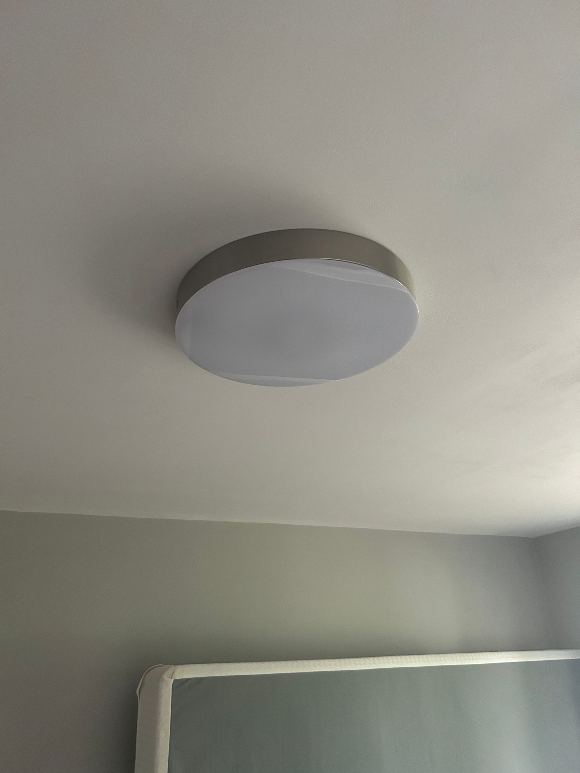 After: Lighting fixture replacement