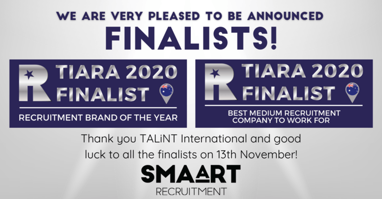 A sign that says we are very pleased to be announced finalists