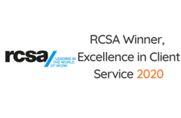 RCSA Winner Excellence in Client Service 2020 logo