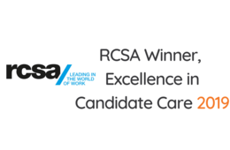RCSA Excellence in Candidate Care 2019 logo